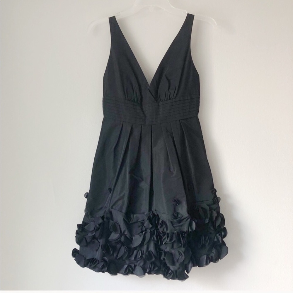 BCBGMaxAzria: Camilla Black halter ruffle dress